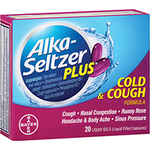 ALKA-SELTZER COLD & COUGH PLUS 20/BX (BX) - Sinus/Allergy Relief